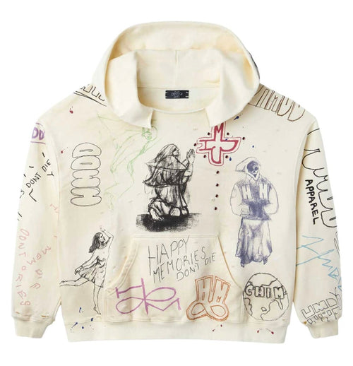 HMDD Sketch Hoodie Cream