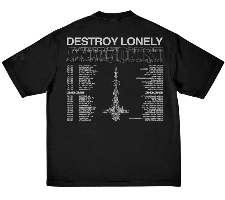 Destroy Lonely xMirror Girls Tee Black