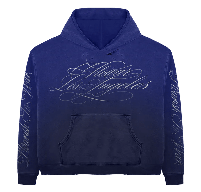 Flowar Ink Blue Hoodie