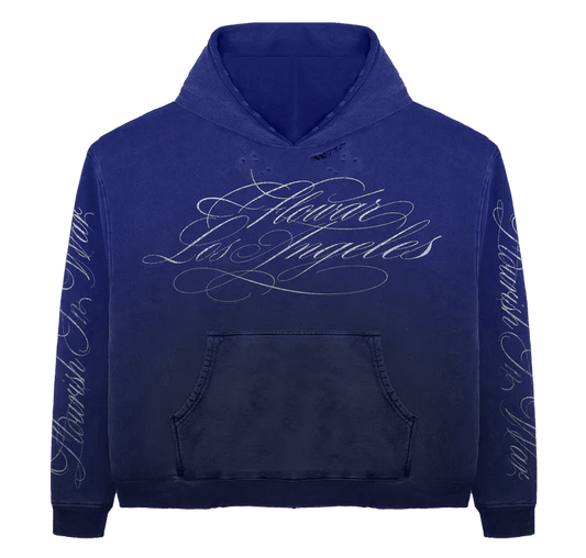 Flowar Ink Blue Hoodie