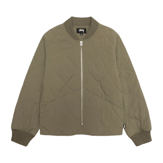 Stussy 8 Ball Quilted Liner Jacket Olive