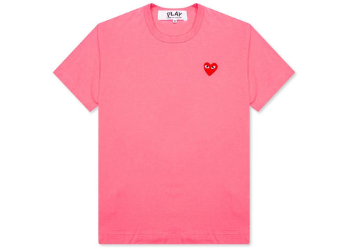 Comme des Garcons Play Pastelle Red Emblem T-shirt Pink