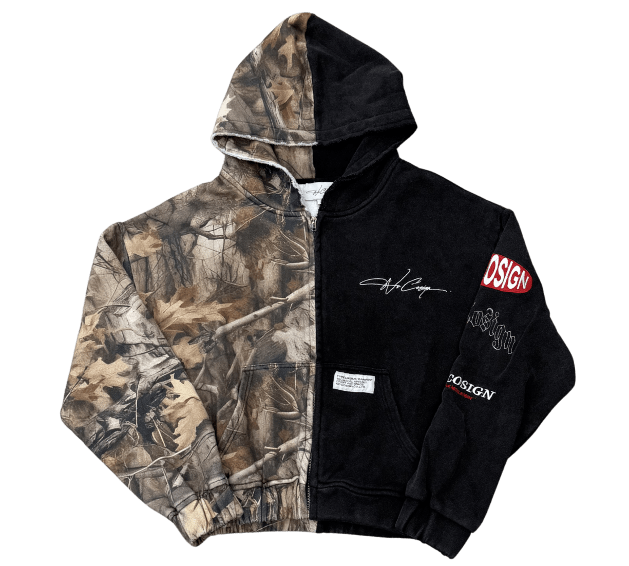 No Cosign Half There Zip-Up Hoodie