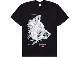 Supreme Yohji Yamamoto Scribble Wolf Tee Black
