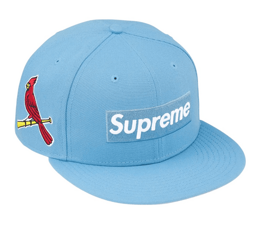 Supreme x MLB Teams Box Logo New Era 'Light Blue St. Louis Cardinals'