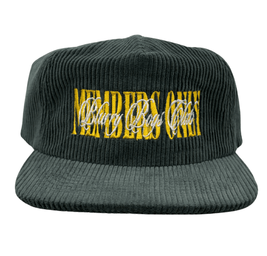 Blurry Boys Club Members Only Corduroy Hat