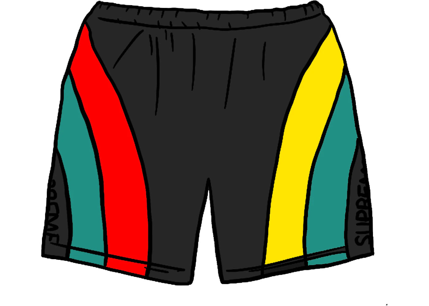 Supreme Milan Sweatshort Black