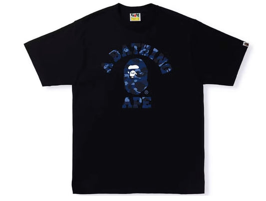 BAPE Color Camo College Tee Black/Navy