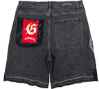 Godspeed Patchwork Denim V2 Shorts Black