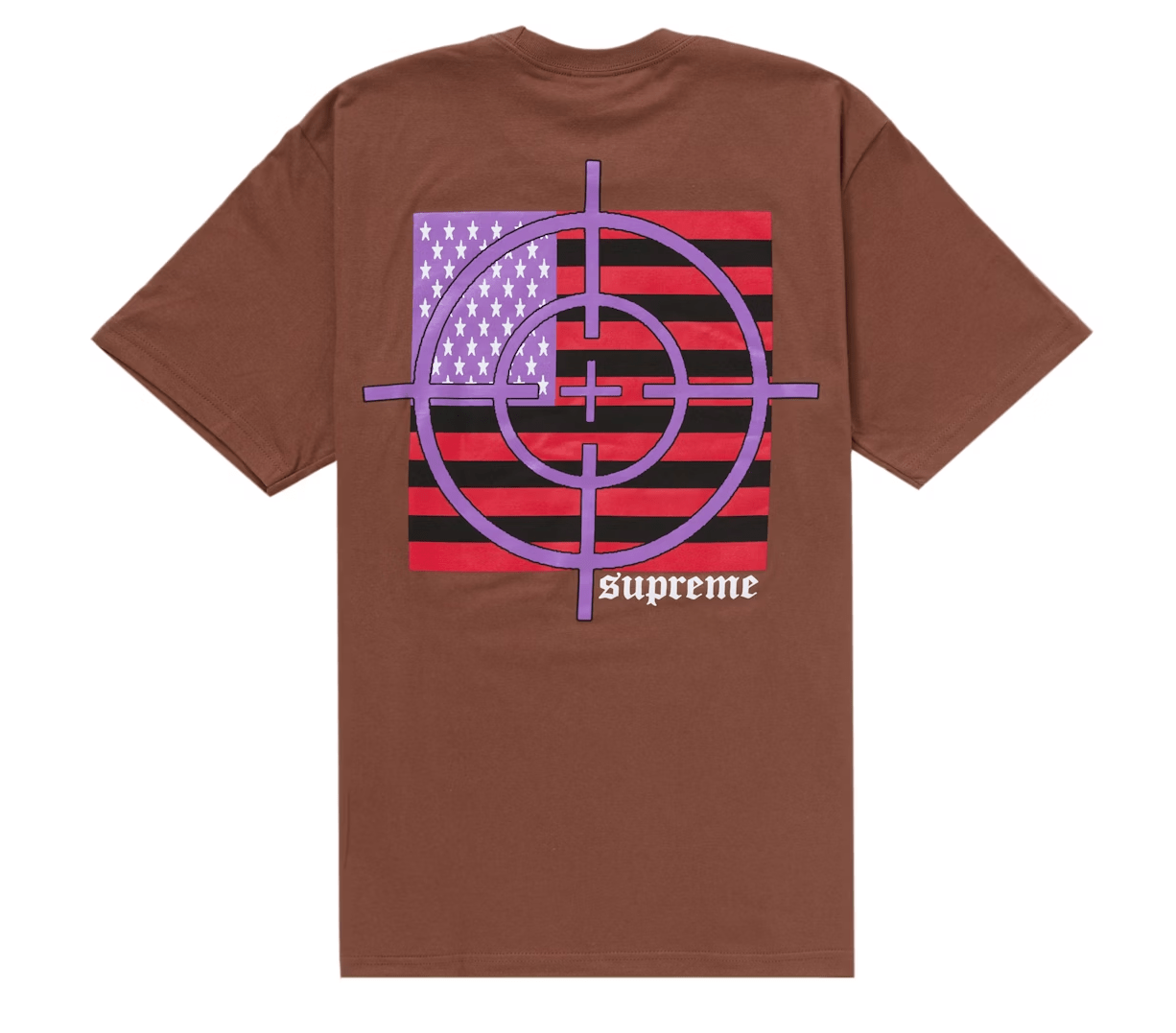 Supreme Target Tee Brown