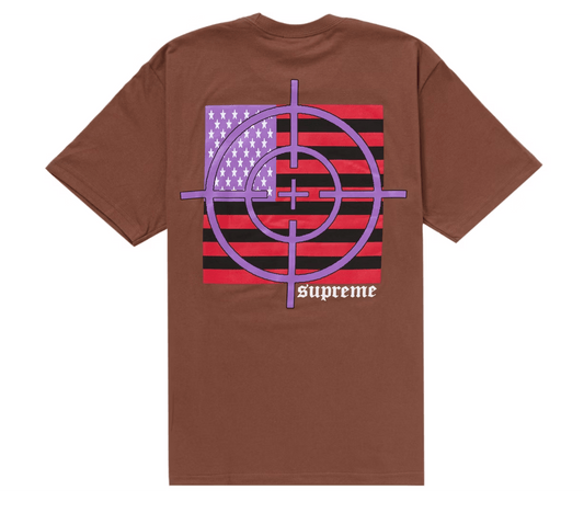 Supreme Target Tee Brown