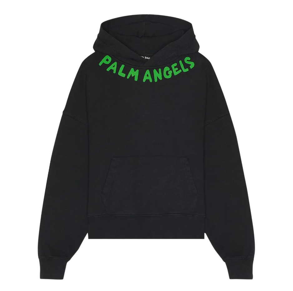 Palm Angel Logo Hoodie Black