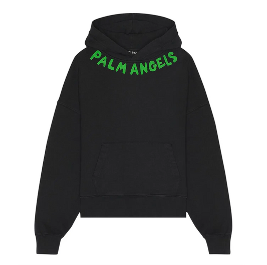 Palm Angel Logo Hoodie Black