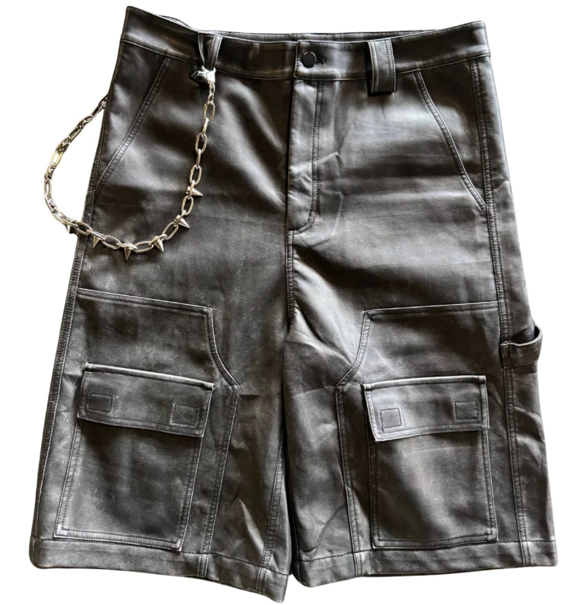 Ill Studios Washed Leather Shorts