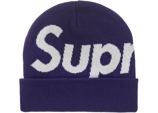 Supreme Big Logo Beanie (FW25) Purple