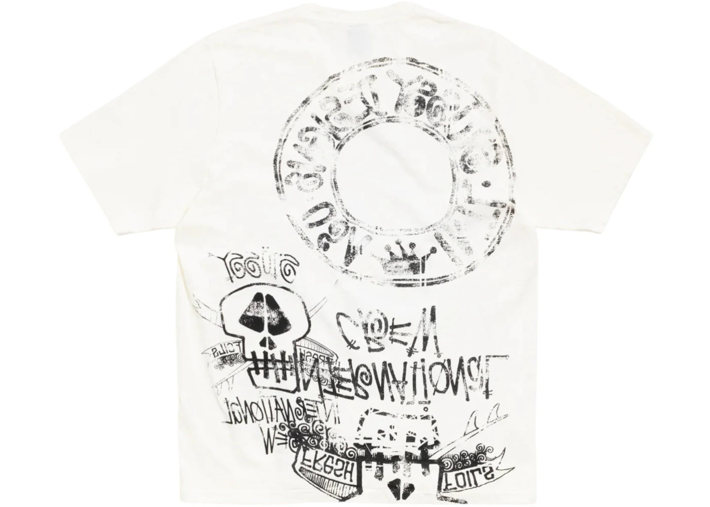 Stussy Skulls Pigment Dyed Tee Natural