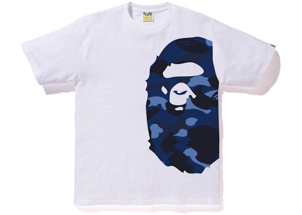 BAPE Color Camo Side Big Ape Head Tee White/Blue