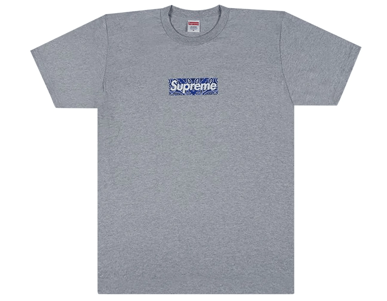 Supreme Bandana Box Logo Tee Heather Grey