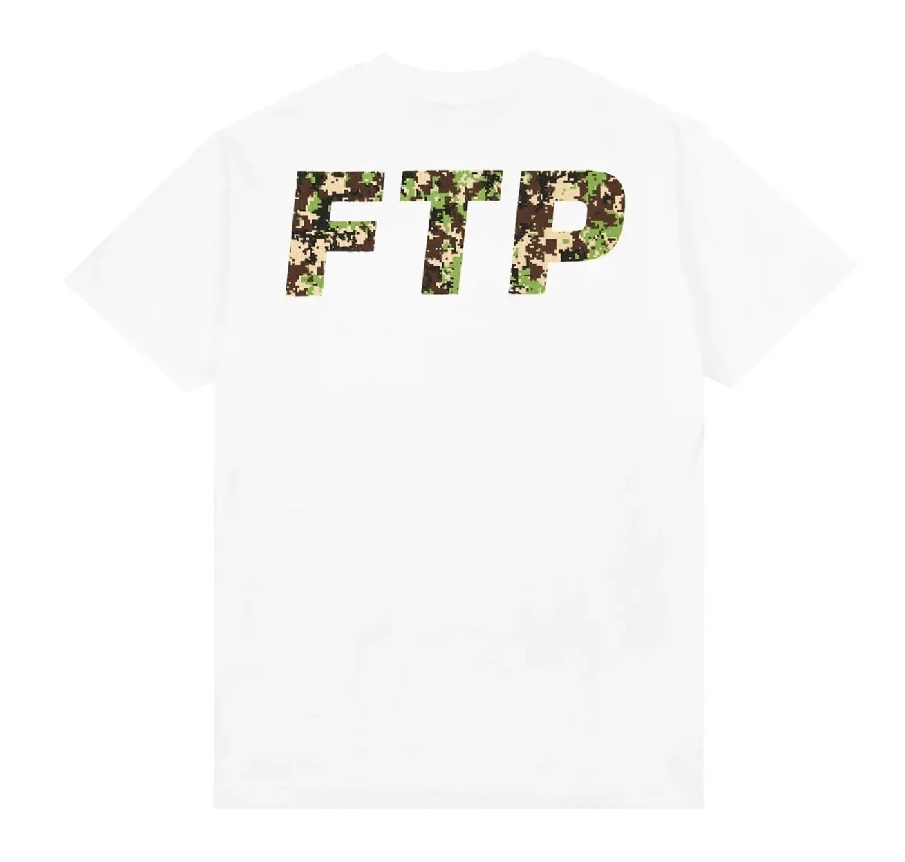 FTP Digital Camo Log Tee White
