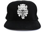 Chrome Hearts Dagger Denim Baseball Hat Black/White