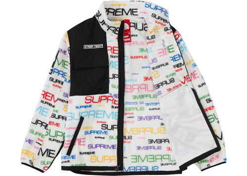 Supreme The North Face Steep Tech Fleece Jacket White