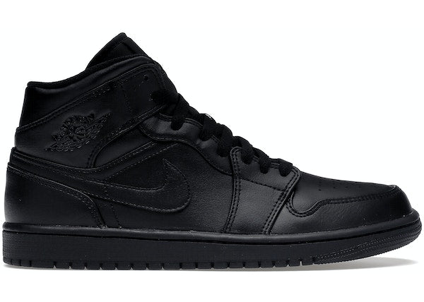 Jordan 1 Mid Triple Black (2022)