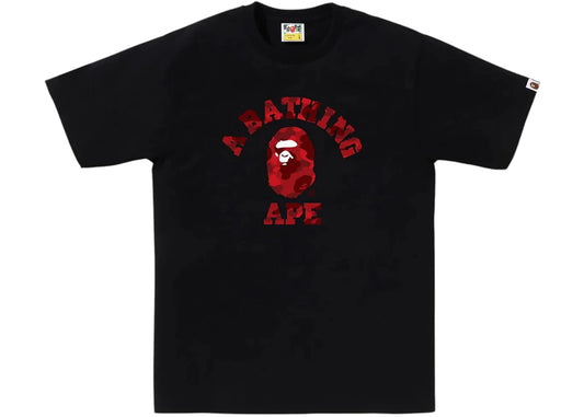 BAPE Color Camo College Tee (FW25) Black Red