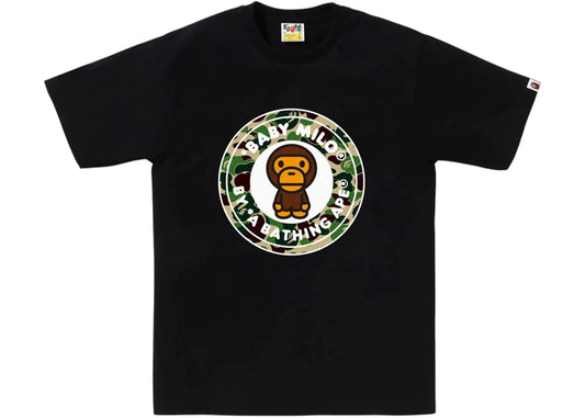 BAPE ABC Camo Milo Busy Works Tee Black/Green