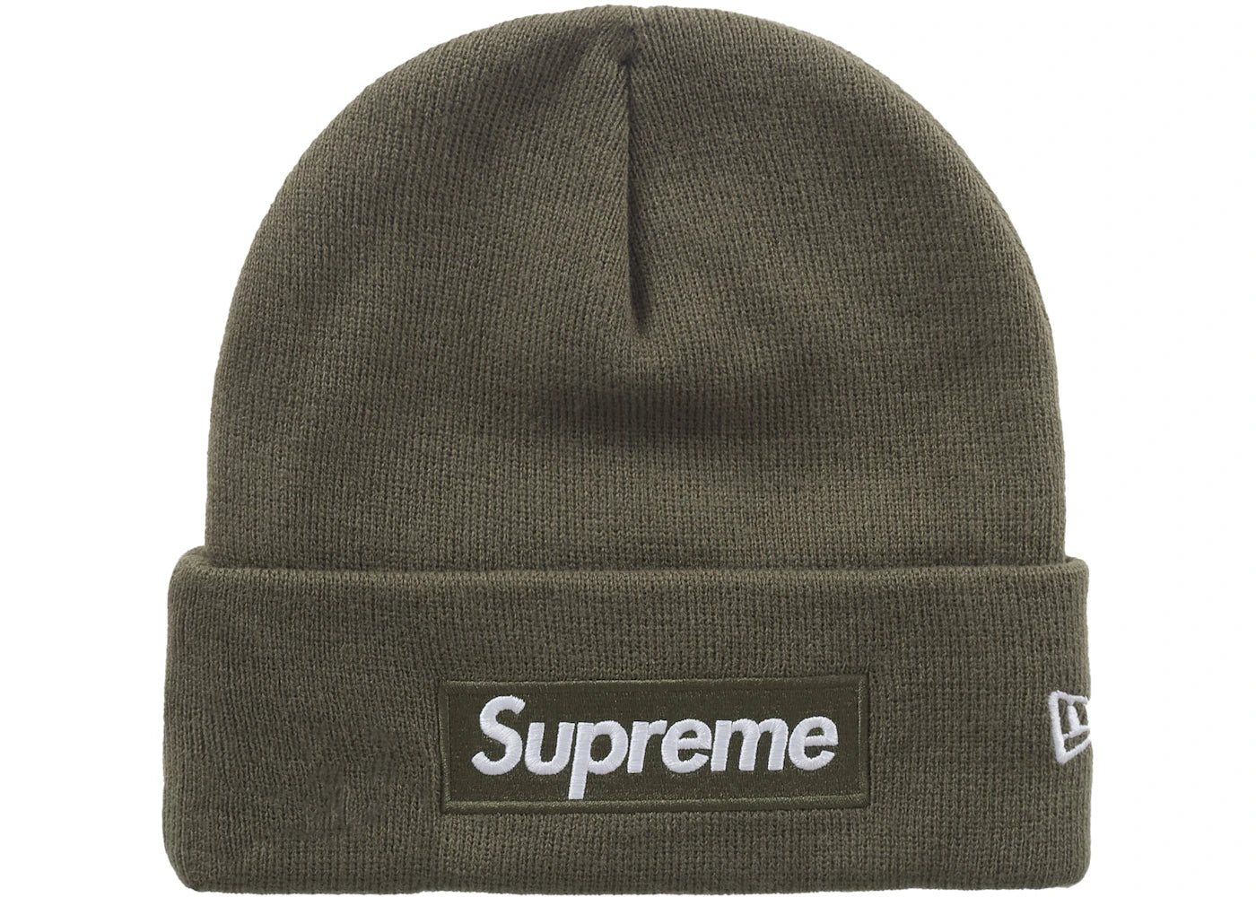 Supreme New Era Box Logo Beanie (FW25) Light Olive