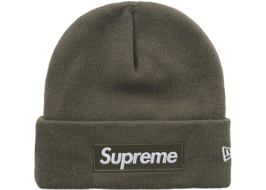 Supreme New Era Box Logo Beanie (FW25) Light Olive