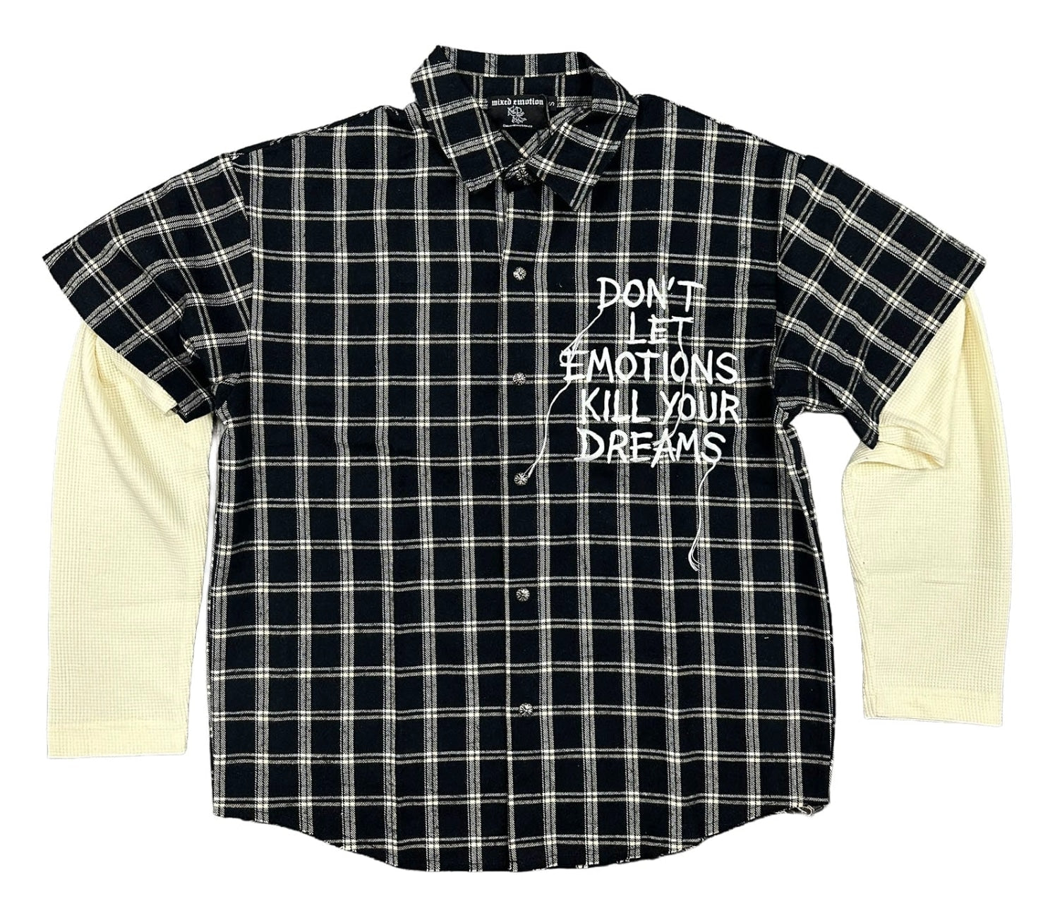 Mixed Emotions Dreams Flannel Black