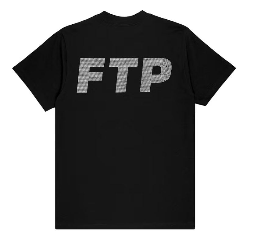 FTP Rhinestone Logo Tee Black