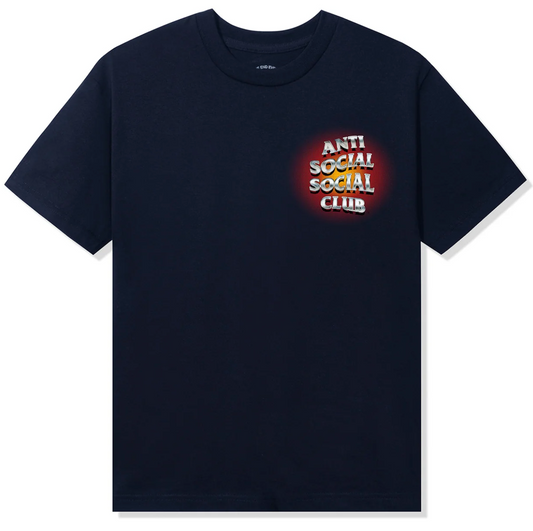 Anti Social Social Club Rising Sun Tee Navy