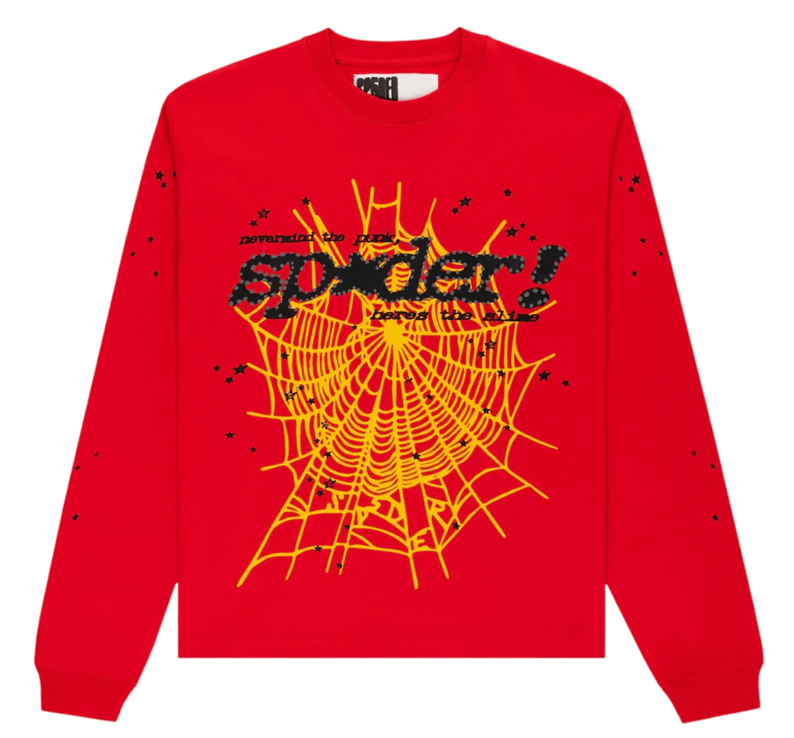 Sp5der Punk V2 Longsleeve Red