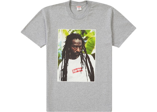 Supreme Buju Banton Tee Heather Grey