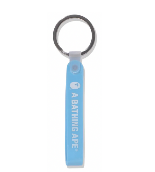 BAPE Rubber Loop Keychain Blue