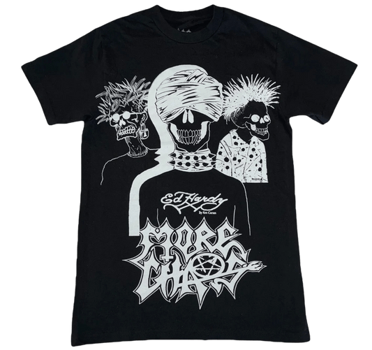 Ken Carson x Ed Hardy T Shirt More Chaos Black Tee