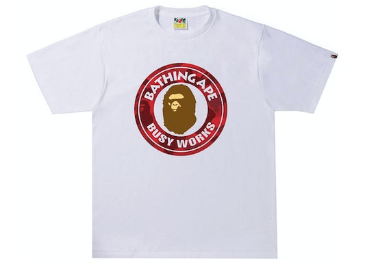 BAPE Color Camo Busy Works Tee (SS22) White/Red