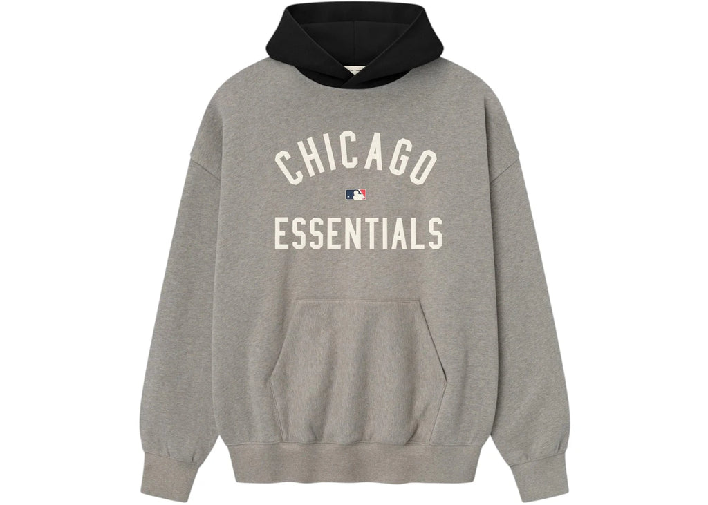 Fear of God Essentials White Sox Sport Hoodie Concrete Heather/Black