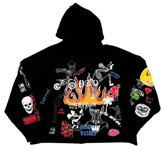Brain Washed Graffiti Hoodie