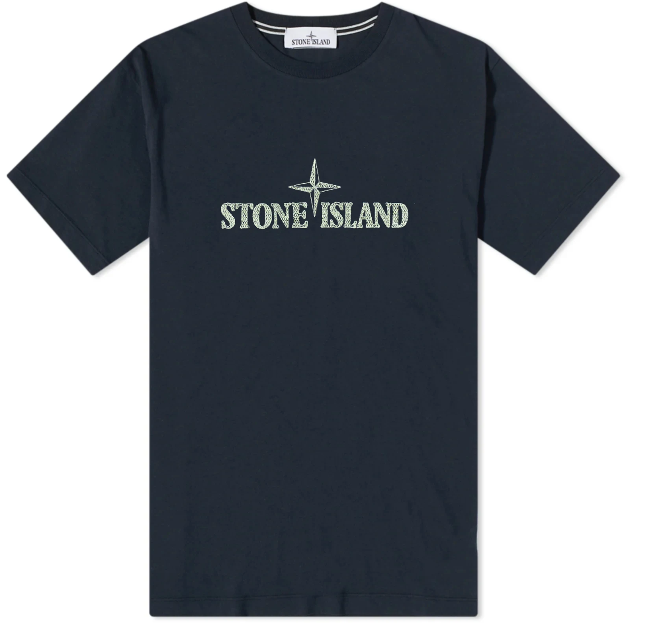 STONE ISLAND STITCHES LOGO SLEEVE T-SHIRT