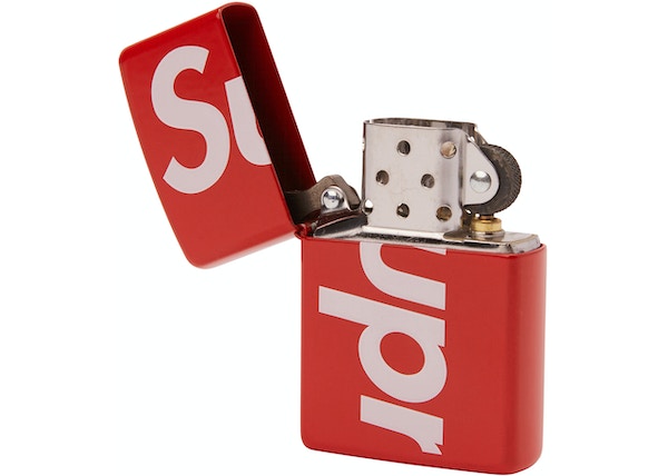 Supreme Logo Zippo Red