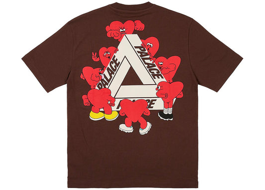 Palace Tri-Hearts T-shirt Nice Brown