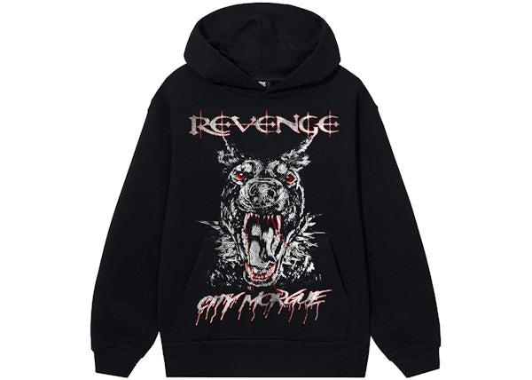 Revenge x City Morgue Hound Hoodie Black