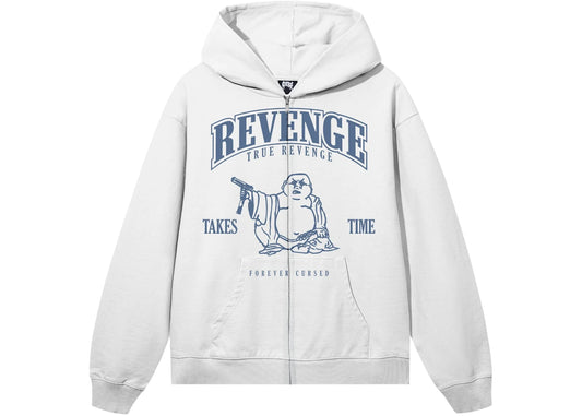 Revenge Tru Revenge Zip Sweatshirt White/Blue