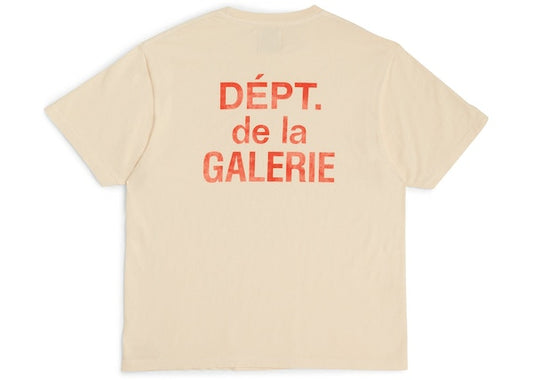 Gallery Dept. French T-shirt Cream/Orange