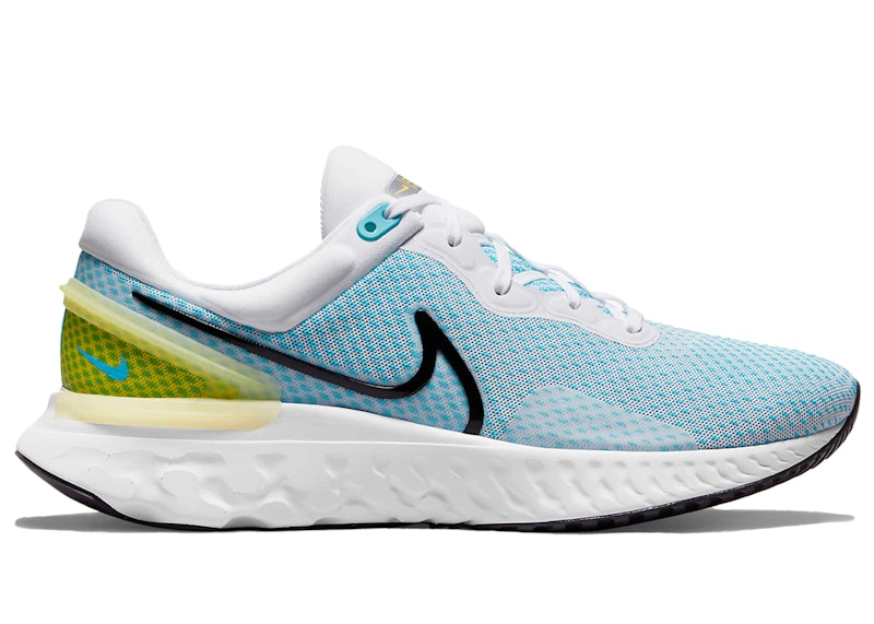 Nike React Miler 3 White Chlorine Vivid Sulfur