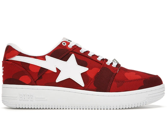 A Bathing Ape Bape Sta Low Camo Red