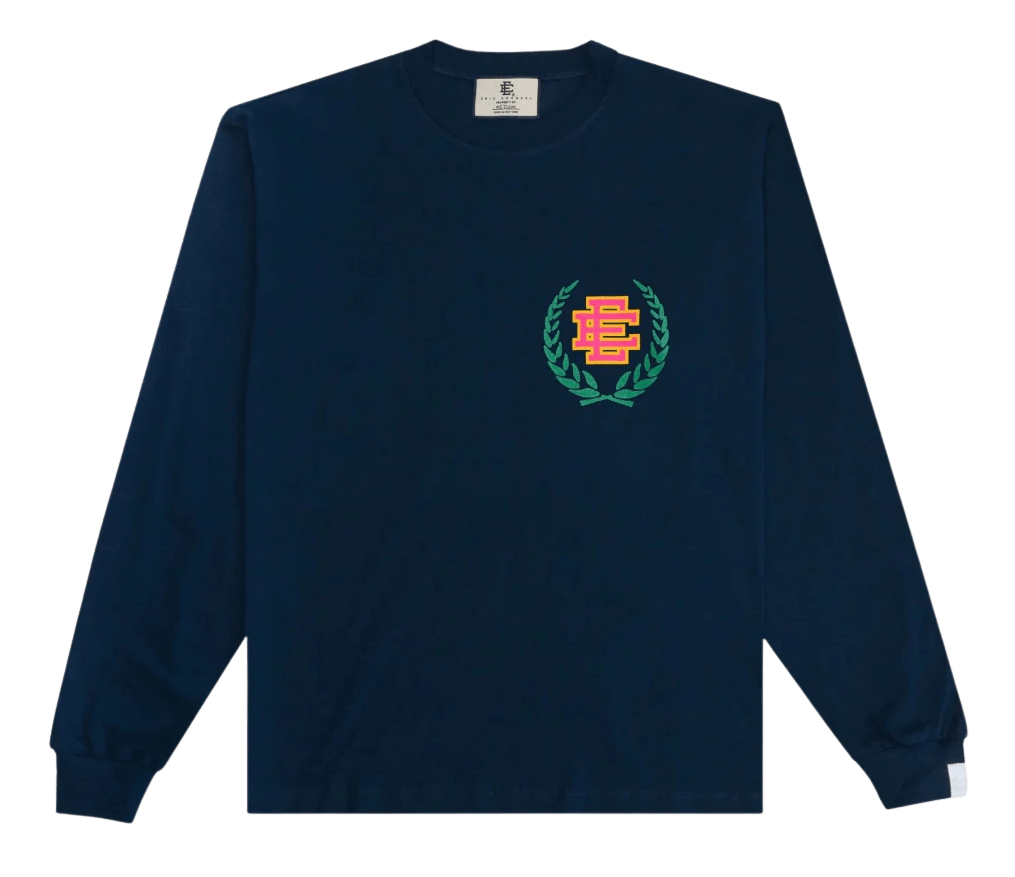 Eric Emanuel Wreath Logo L/S Navy
