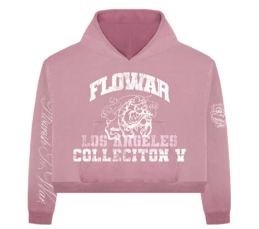 Flowar Pink Bulldog Hoodie